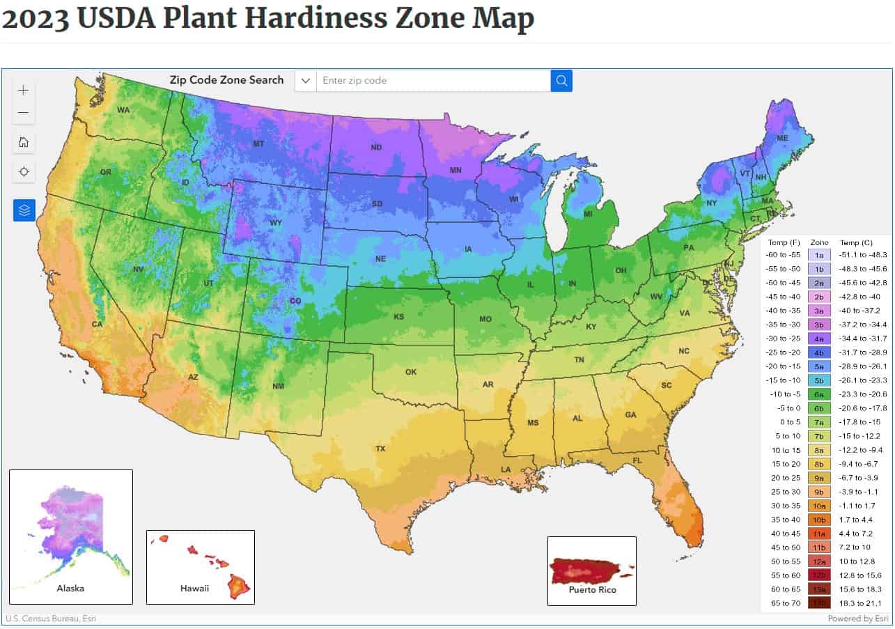 USDA Plant Hardiness Zone Map (2023 Change) * Huge Weblog of Gardening